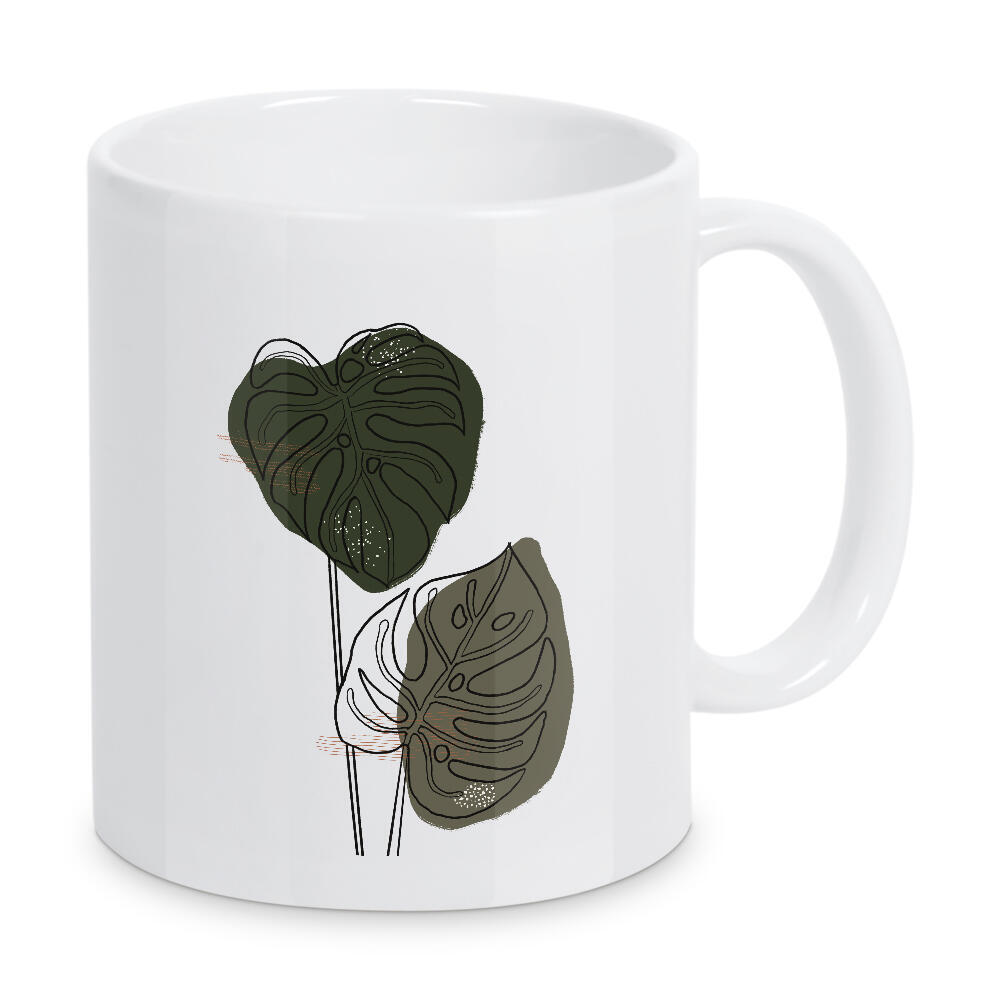 Tasse "Minimal Monstera leaves" artboxONE - Natur,Floral