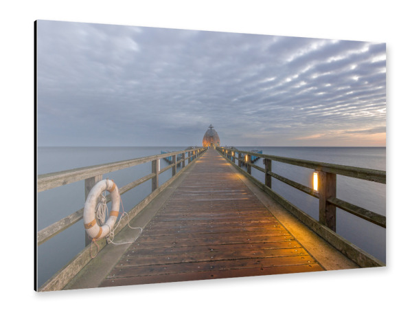 Alu-Dibond "Seebrücke" 30x20 cm artboxONE