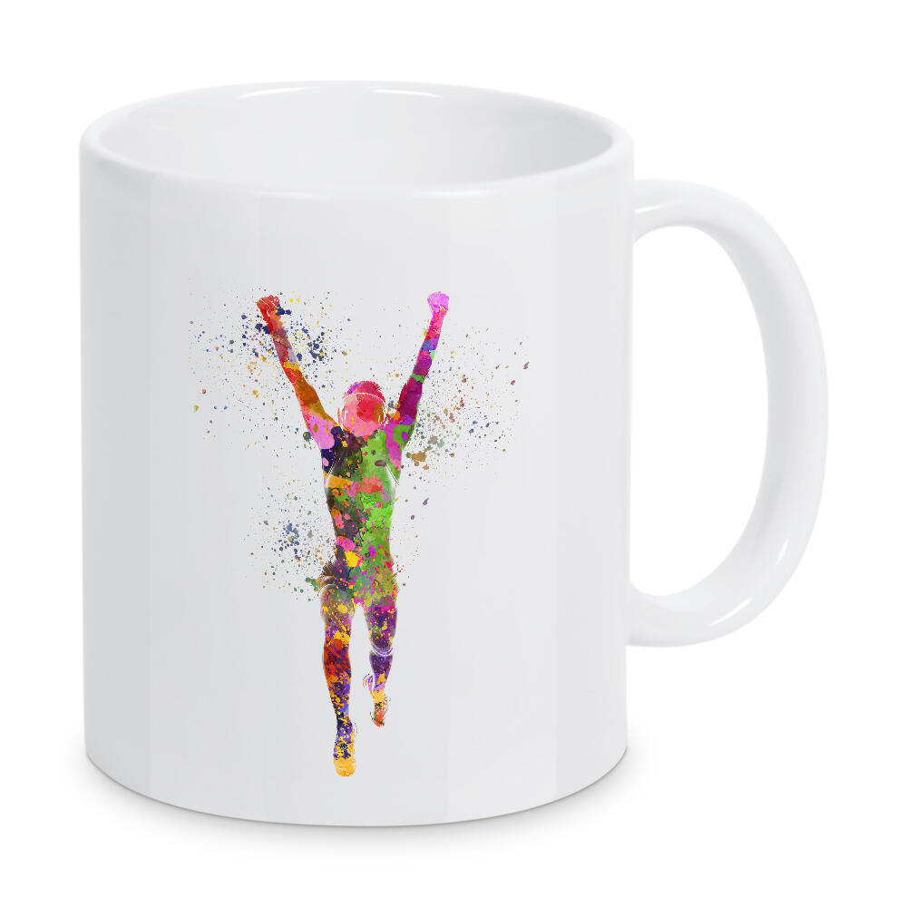 Tasse "Watercolor winner runner" artboxONE - Sport - Sport,Sports,Watercolor,Runner,Winner,Running,Olympic,Goal