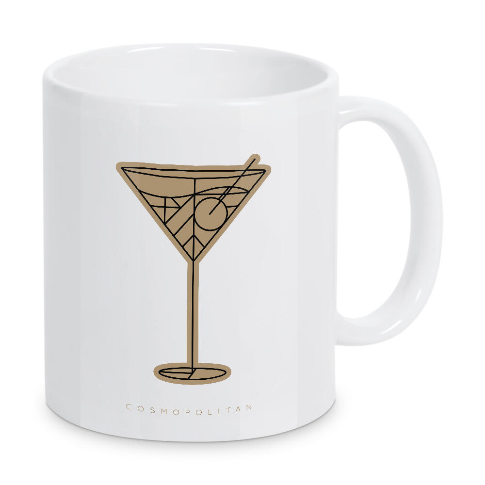 Tasse "Art deco cosmopolitan dark" artboxONE - Essen & Trinken / Alkohol