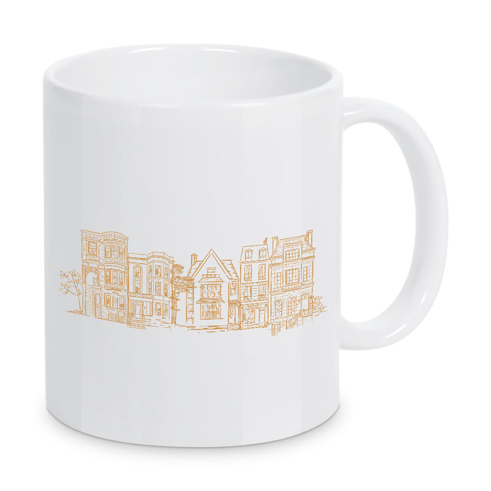 Tasse "House victorian old brown" artboxONE - Städte,Architektur