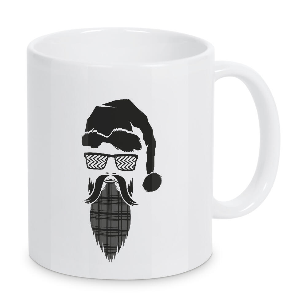 Tasse "Santa Hipster" artboxONE - Schwarzweiß,Weihnachten - Santa,Hipster,Weihnachtsmann,Santaclaus,Funny,Lustig,Xmas,Christmas