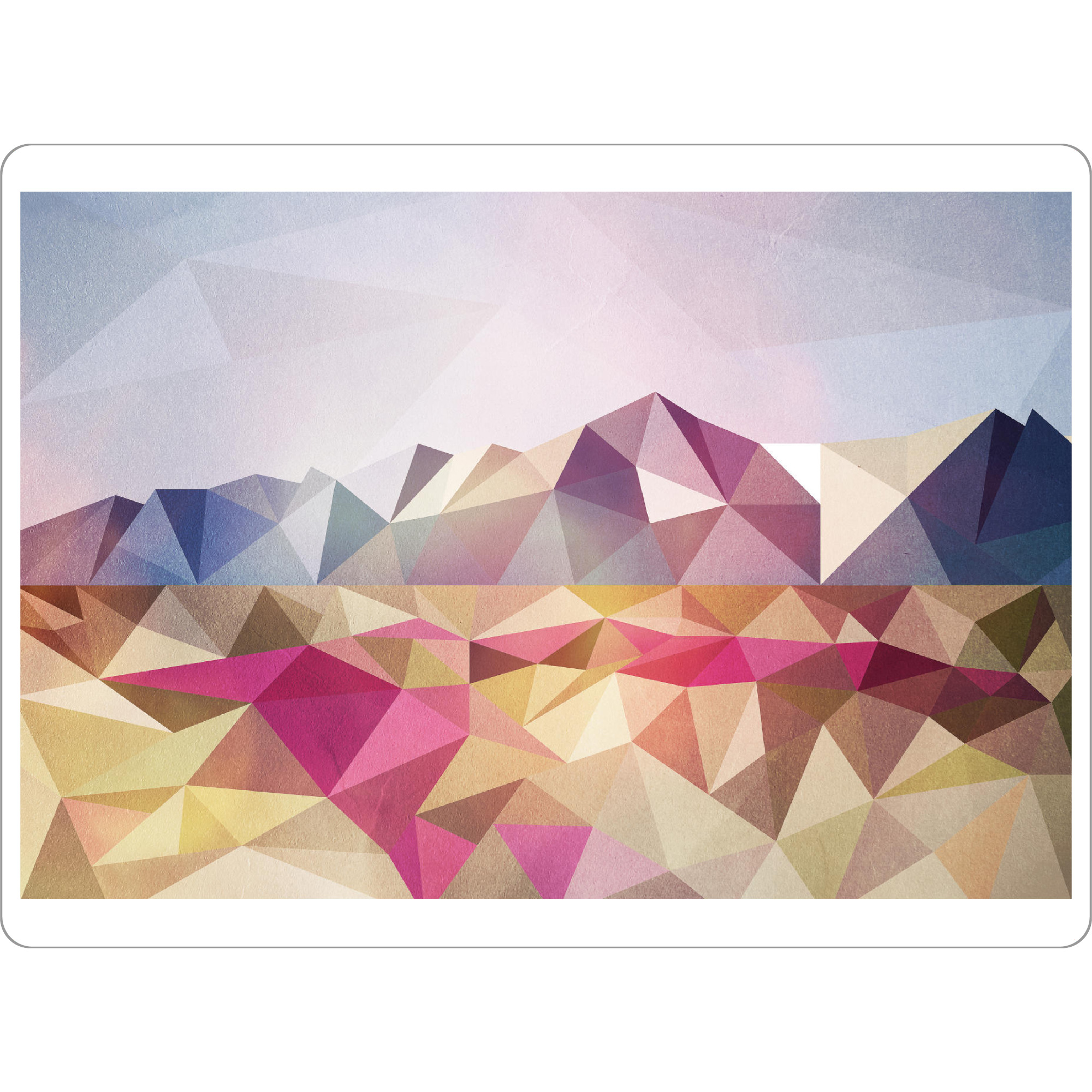 Tischset "Alaska Origami" artboxONE - Natur,Geometrie,Reise / Länder