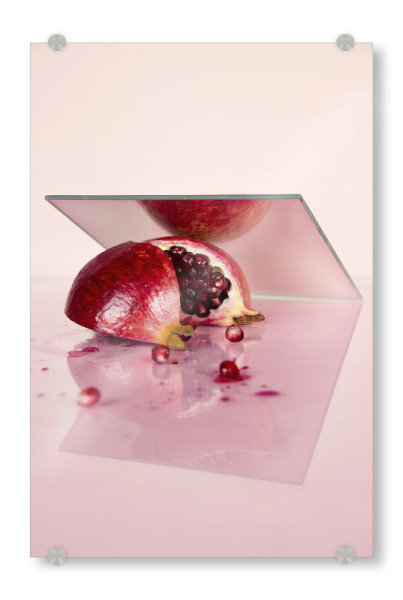 Acrylglasbild "Mirror Passionfruit II" artboxONE - Rock the kitchen,Essen & Trinken