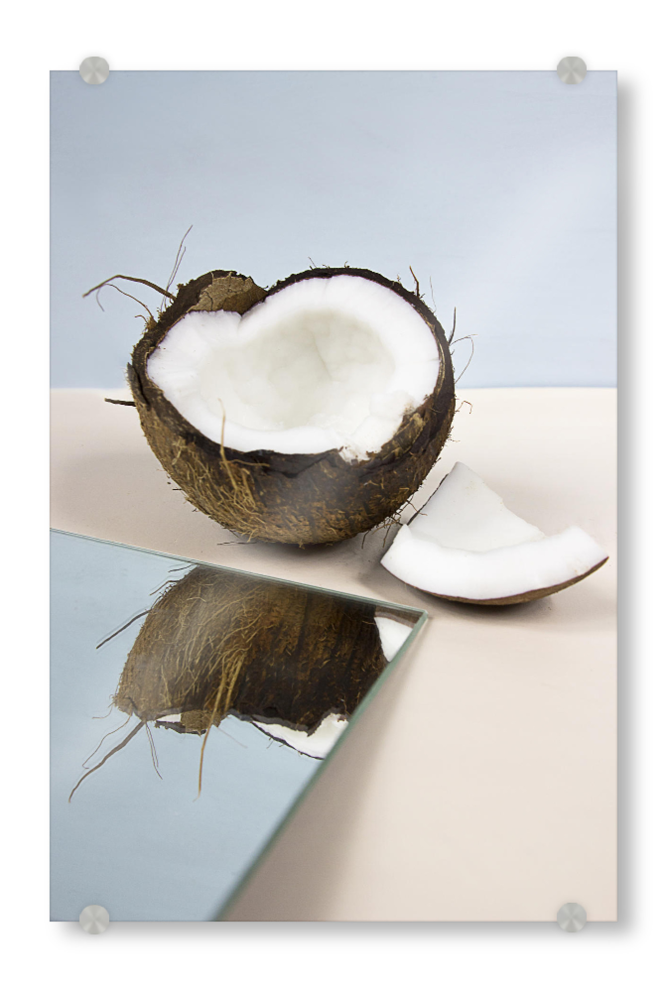 Acrylglasbild "Mirror Coconut II 2" artboxONE - Rock the kitchen,Essen & Trinken