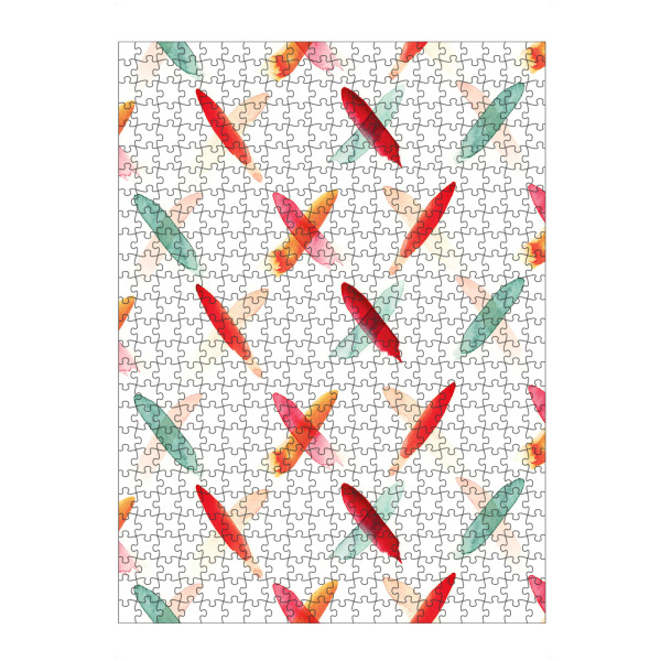 artboxONE Puzzle "Cross Pattern" artboxONE - Geometrie - Pastell,Kreuze,Kreuzmuster,Muster,Aquarell,Wasserfarbe - Bild pastell