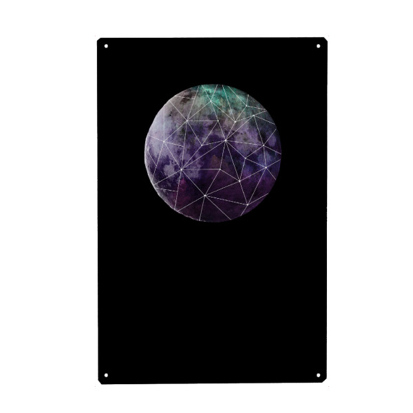 Holzbild "Planet Moon" artboxONE - Galaxy