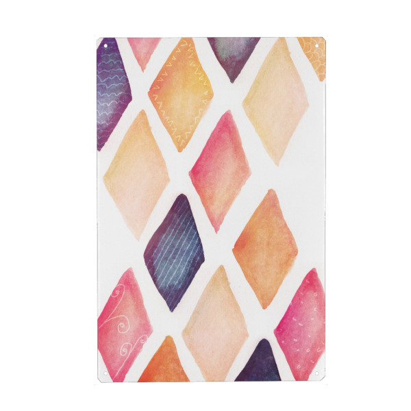 Holzbild "Rauten" artboxONE - Abstrakt,Geometrie,Für Mama