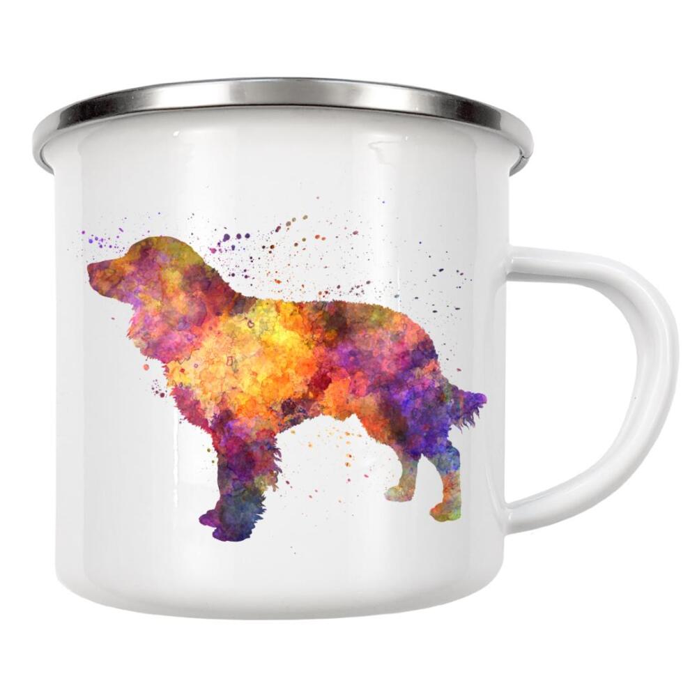 Emaille Tasse "American Water Spaniel" artboxONE - Tiere,Abstrakt - Dog,Pet,Childish,Watercolor,Decorative,Children's decoration,Animal,Animals,Dogs