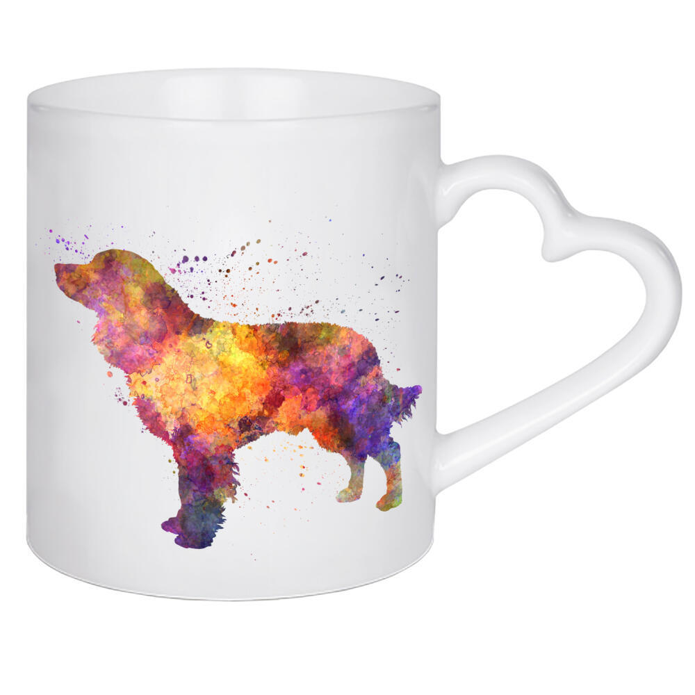Herztasse "American Water Spaniel" artboxONE - Tiere,Abstrakt - Dog,Pet,Childish,Watercolor,Decorative,Children's decoration,Animal,Animals,Dogs