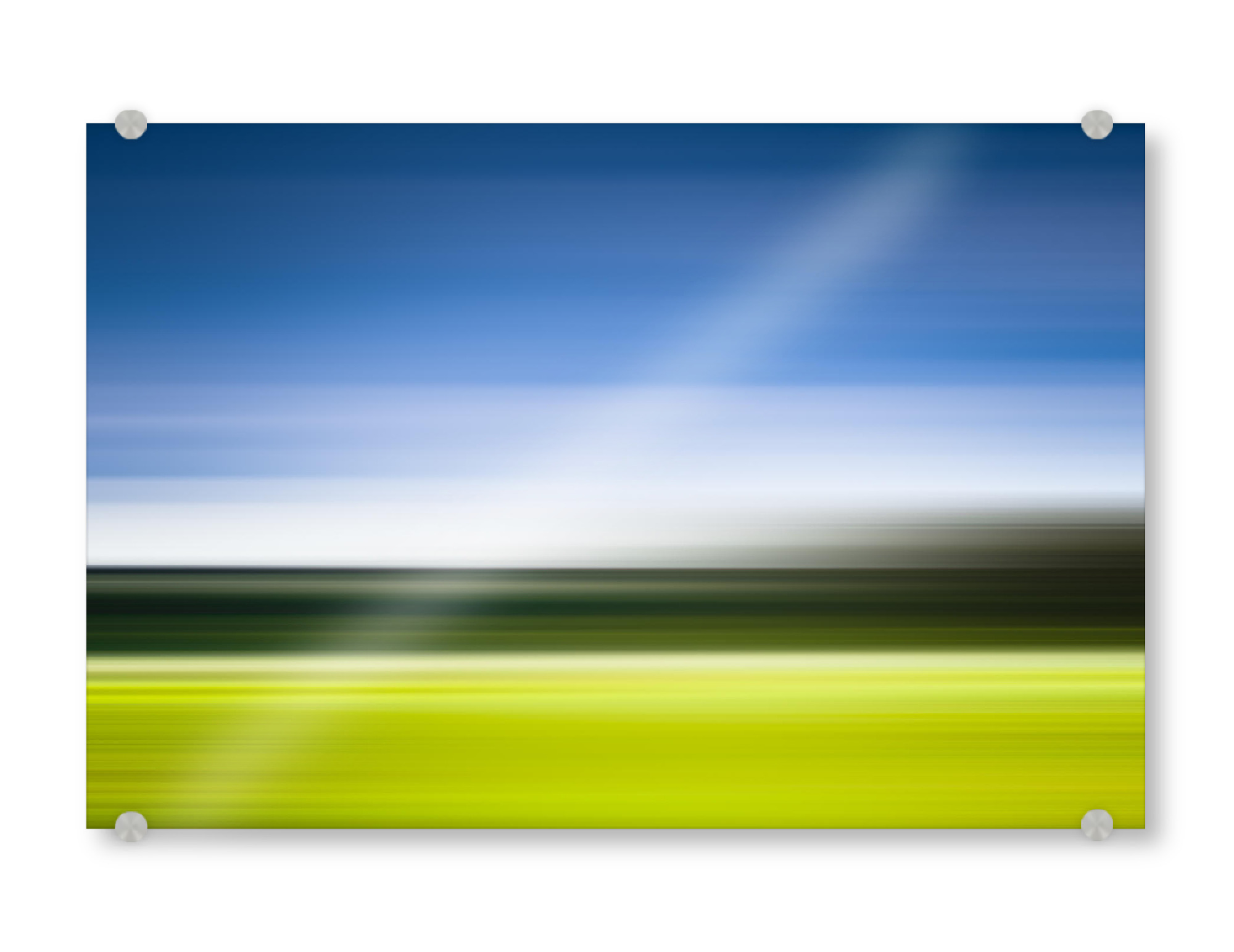 Acrylglasbild "Bewegte Landschaft" artboxONE - Abstrakt - Wiese