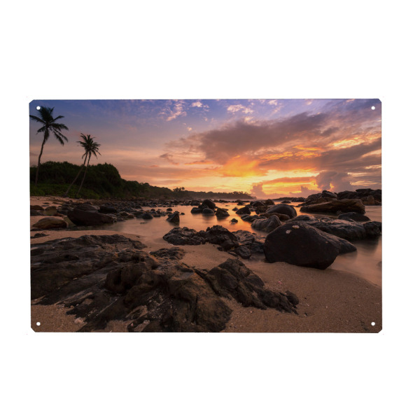 Metall Poster "Sri Lanka Lava" artboxONE - Natur