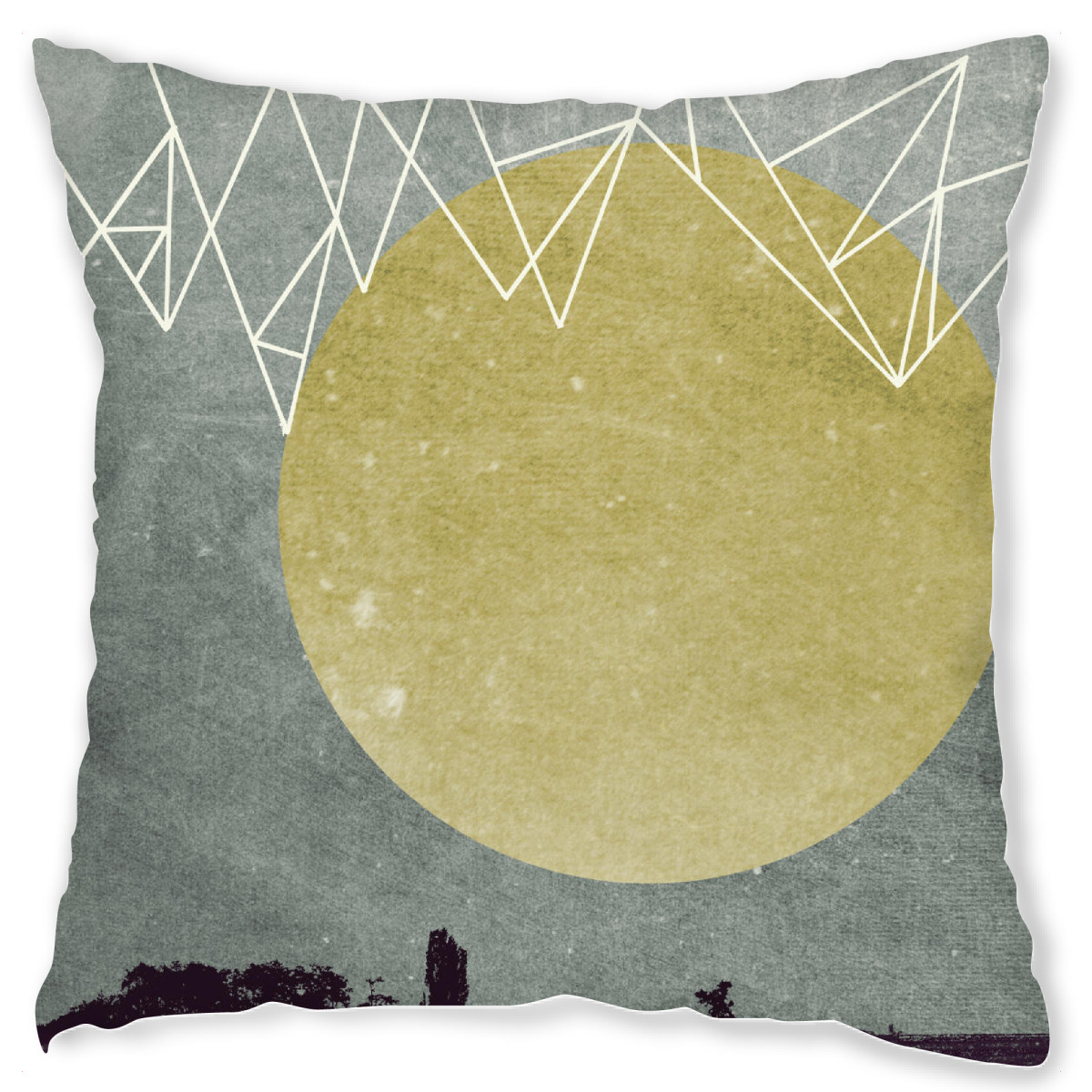 Design-Kissen "Moon I" artboxONE - Geometrie - Mond,Moon,Zackig,Geometrie,Geometrisch