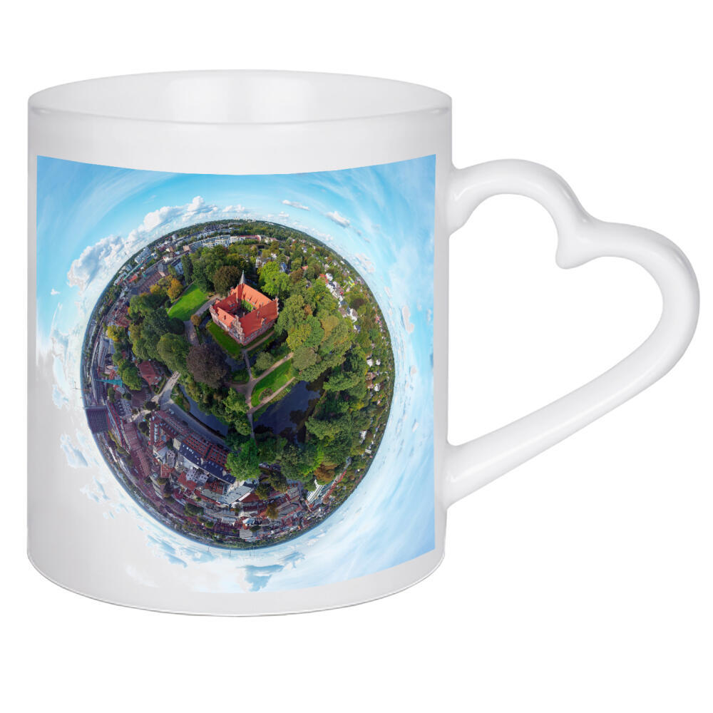 Herztasse "Hamburg-Bergedorfer Schloss; S,lo" artboxONE - Städte,Städte / Hamburg,Reise,Architektur,Reise / Länder
