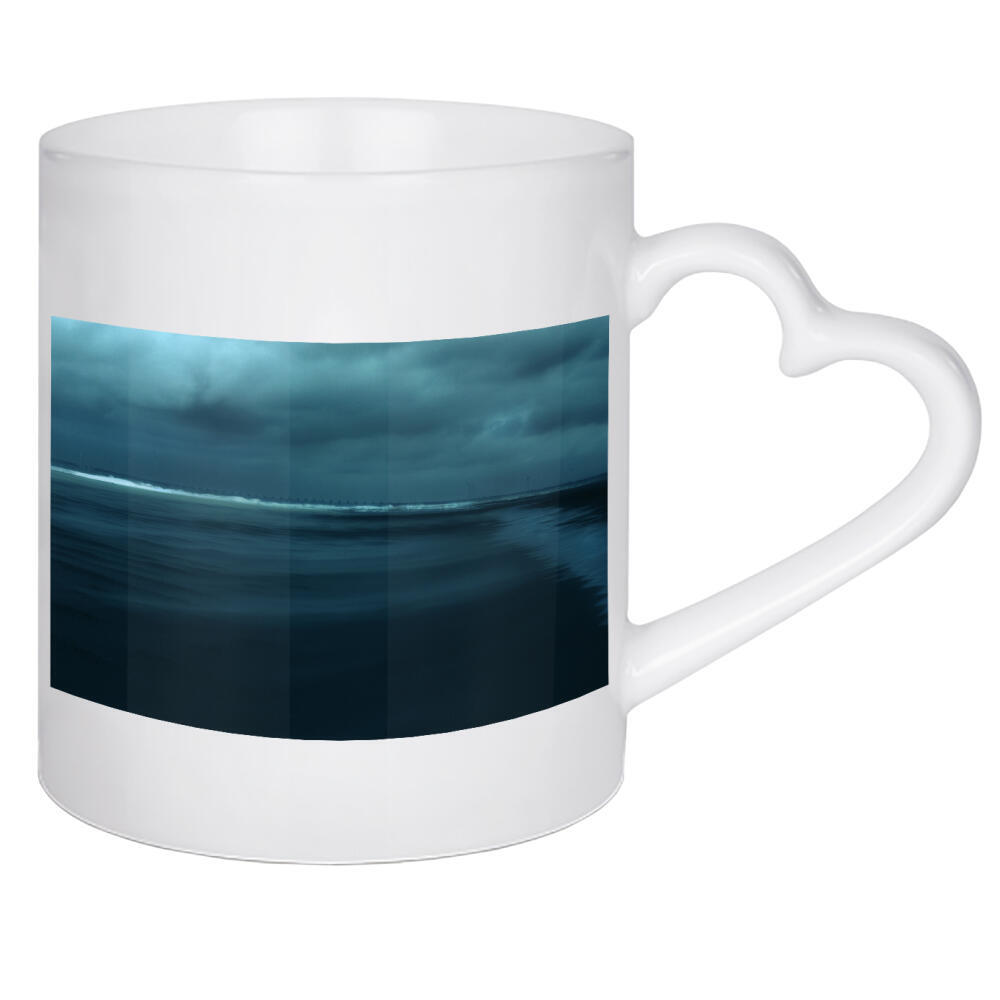 Herztasse "Dunkler Strand" artboxONE - Natur,Reise,Reise / Strand und Meer,Reise / Länder