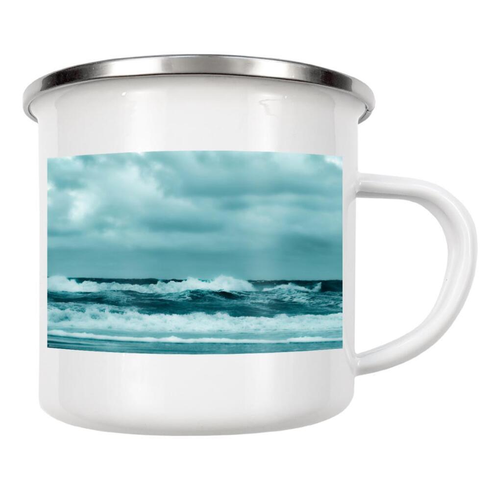 Emaille Tasse "Zeeland Meer" artboxONE - Natur,Reise,Reise / Strand und Meer,Reise / Länder
