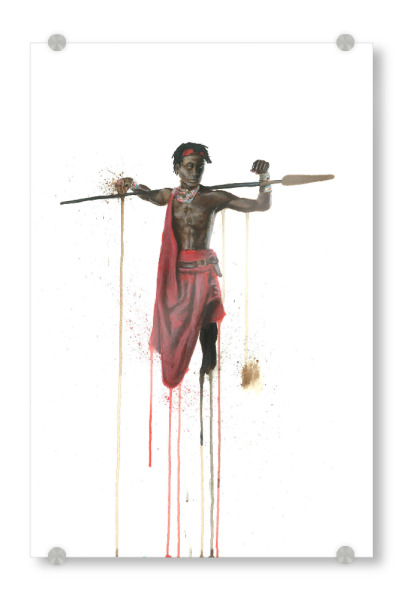Acrylglasbild "The Maasia" artboxONE - Reise,Reise / Afrika - Afrika,Africa,Krieger,Maasia,Kultur,Volk,Stamm