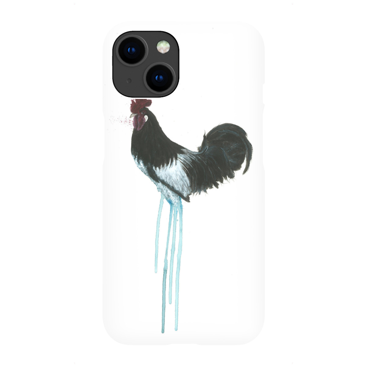 "Gockel schwarzweiß 2"für iPhone - Premium-Case Handyhülle artboxONE