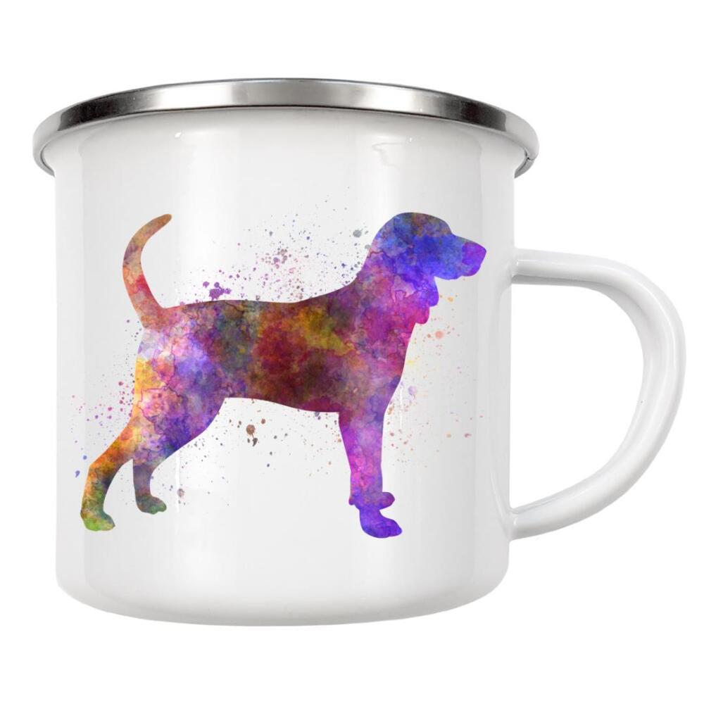 Emaille Tasse "Blue tick coon hound dog" artboxONE - Tiere