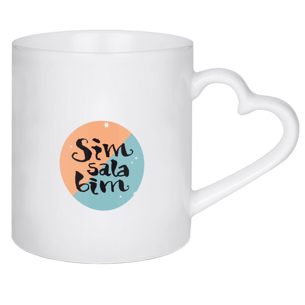 Herztasse "Simsalabim" artboxONE - Typografie,Für Kinder,Für Kinder