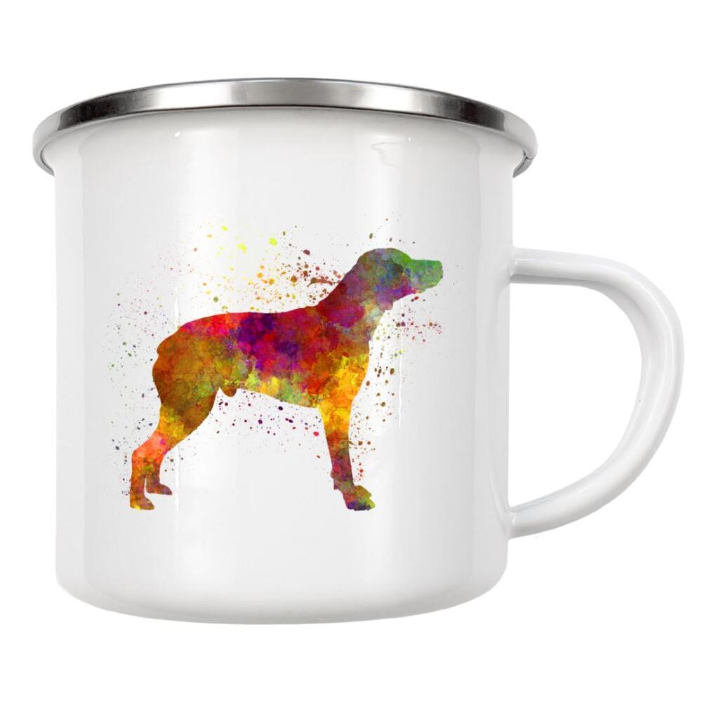 Emaille Tasse "Bourbonnais Pointer in watercolor" artboxONE - Tiere,Abstrakt