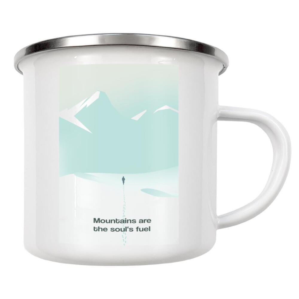 Emaille Tasse "Soul's fuel" artboxONE - Natur,Fiktion
