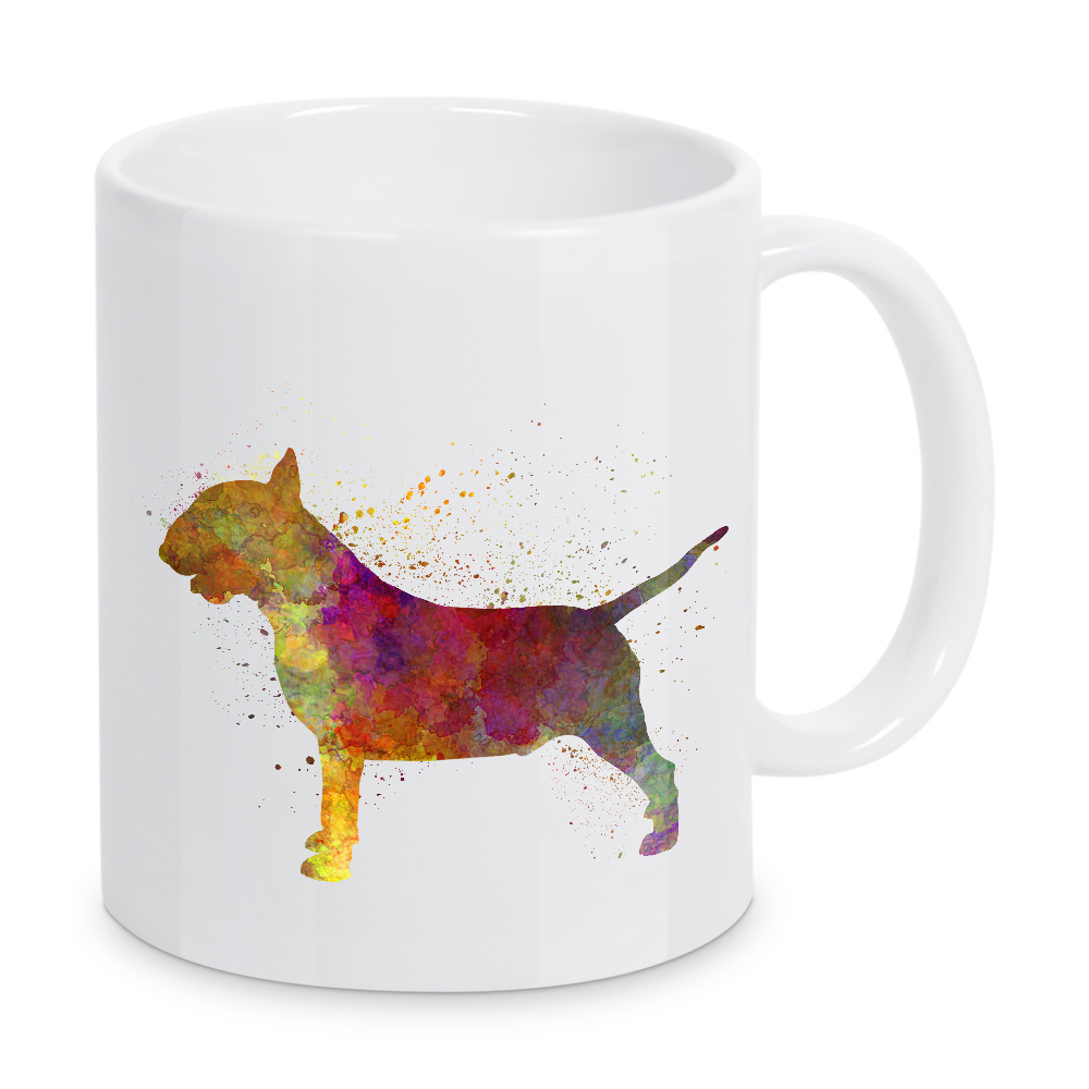 Tasse "Bull Terrier in watercolor" artboxONE - Tiere,Abstrakt