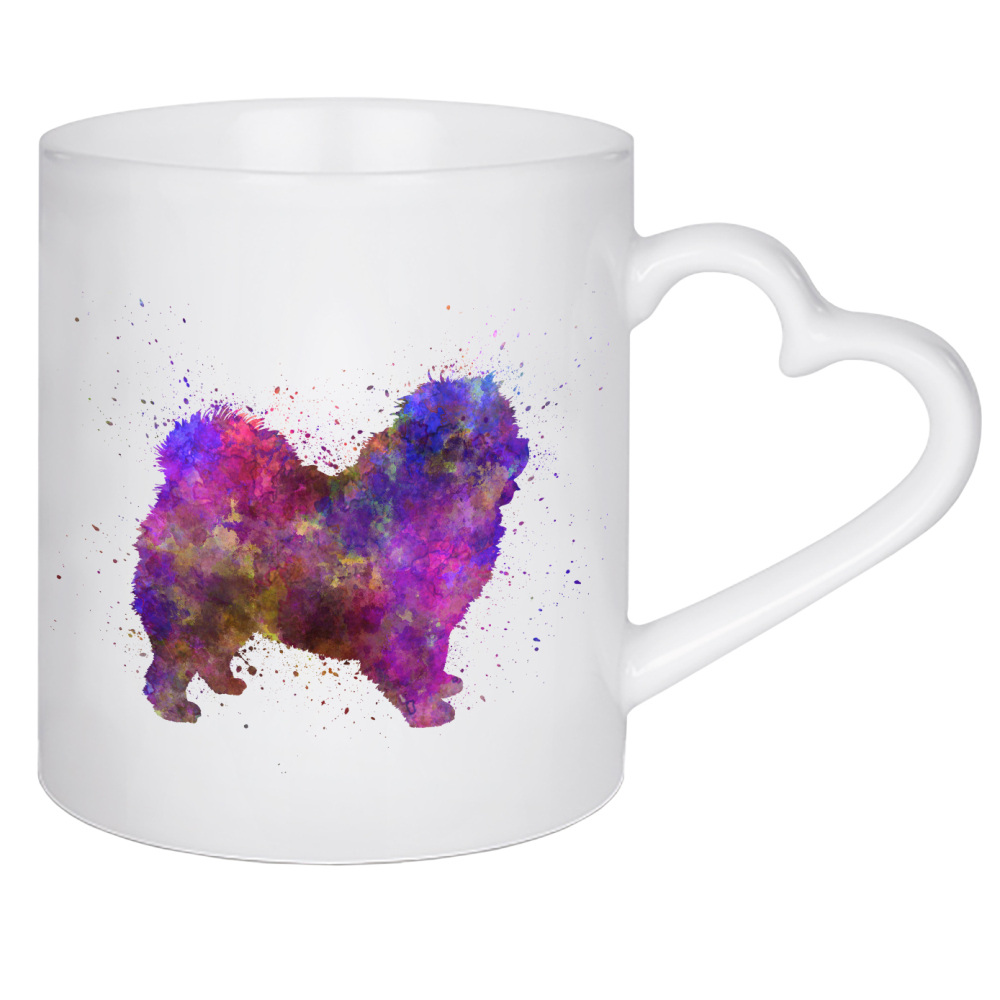 Herztasse "Chow-chow in Watercolor" artboxONE - Tiere,Abstrakt