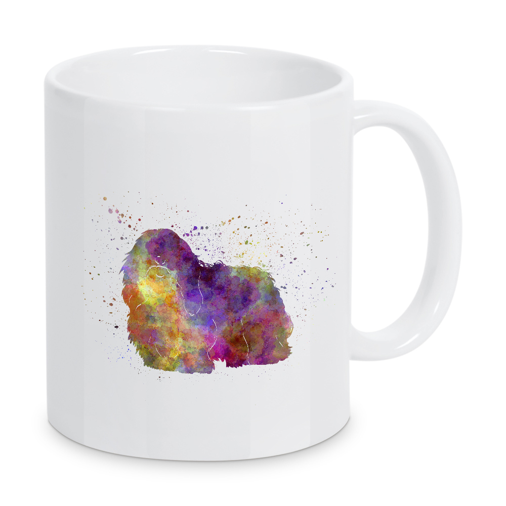 Tasse "Coton de Tulear in watercolor" artboxONE - Tiere,Abstrakt