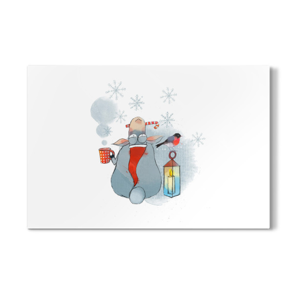 Galerie-Print "Weihnachts Schaf" 30x20 cm artboxONE