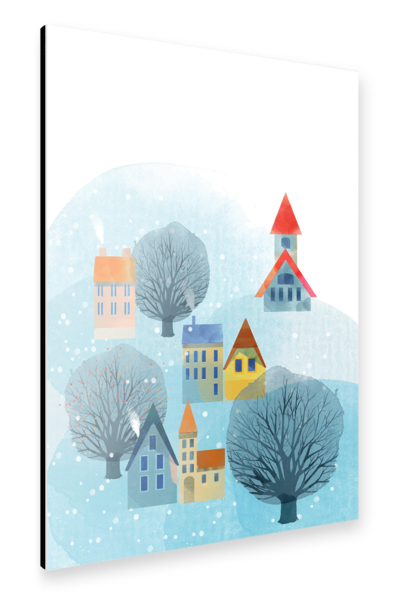 Alu-Dibond "Winterlandschaft" 75x50 cm artboxONE