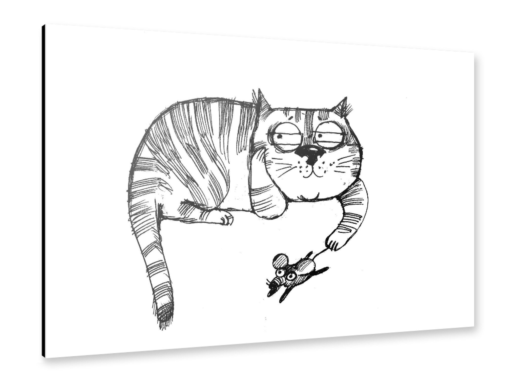 Alu-Dibond "Play Cat" 75x50 cm artboxONE