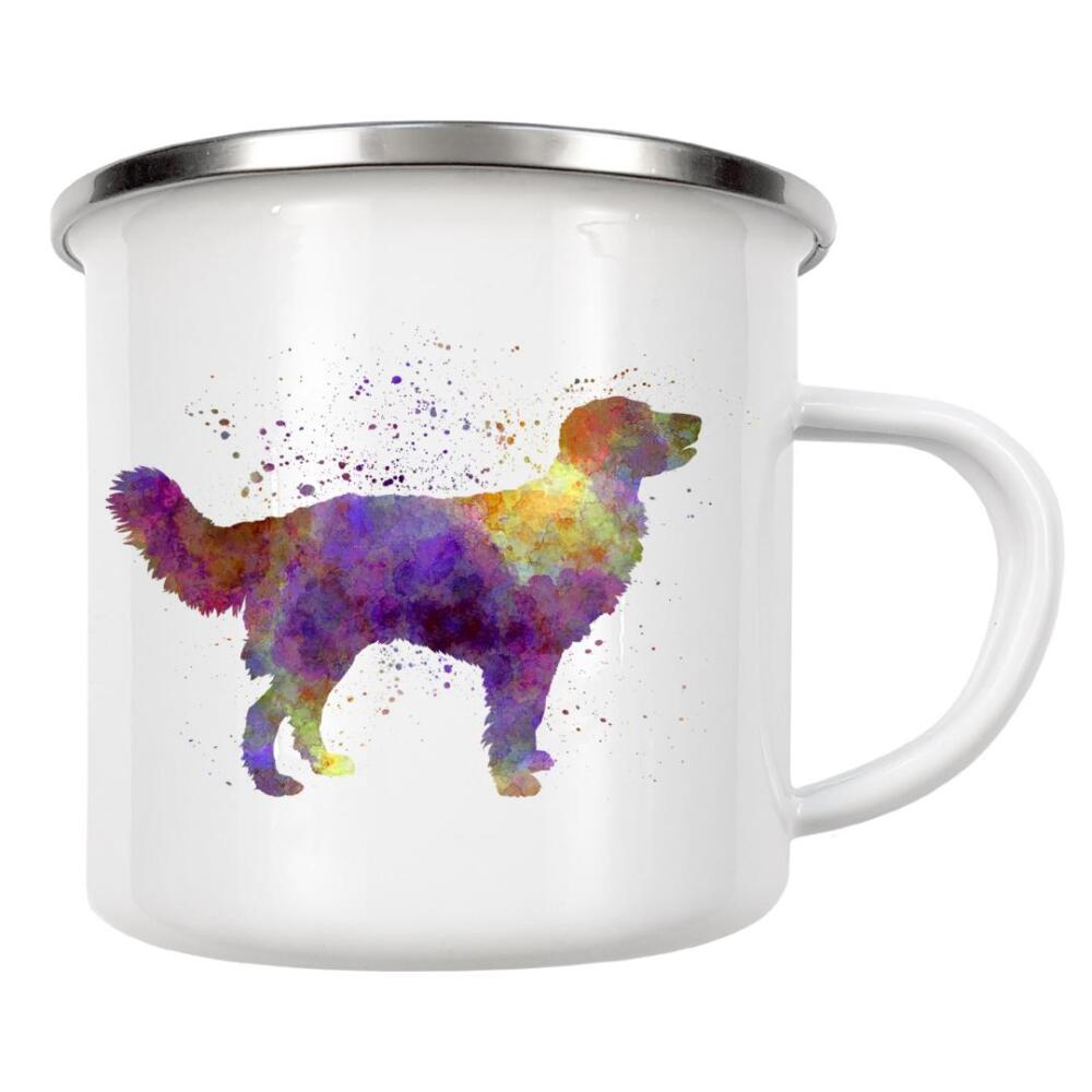Emaille Tasse "Drentsche Partridge Dog" artboxONE - Tiere,Abstrakt