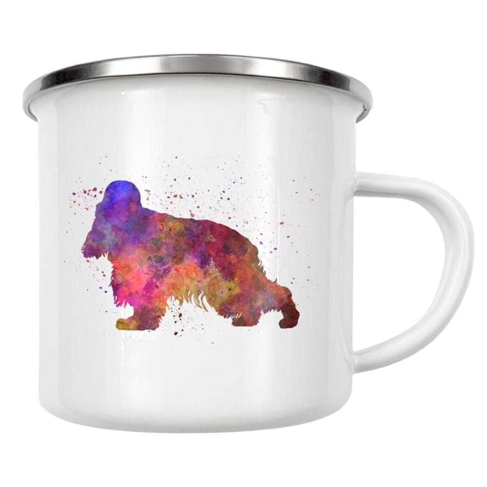 Emaille Tasse "English Cocher Spaniel" artboxONE - Tiere,Abstrakt