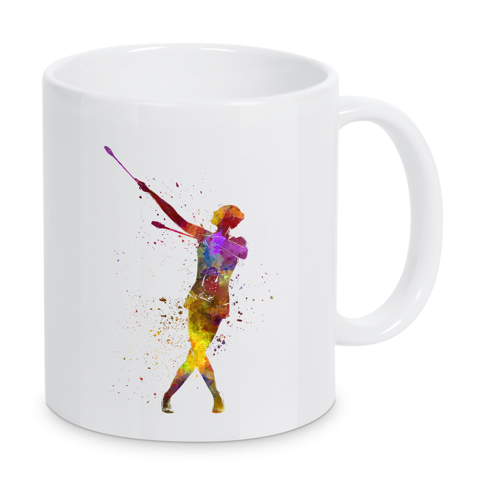 Tasse "Rhythmic gymnastics watercolor-m" artboxONE - Abstrakt,Sport