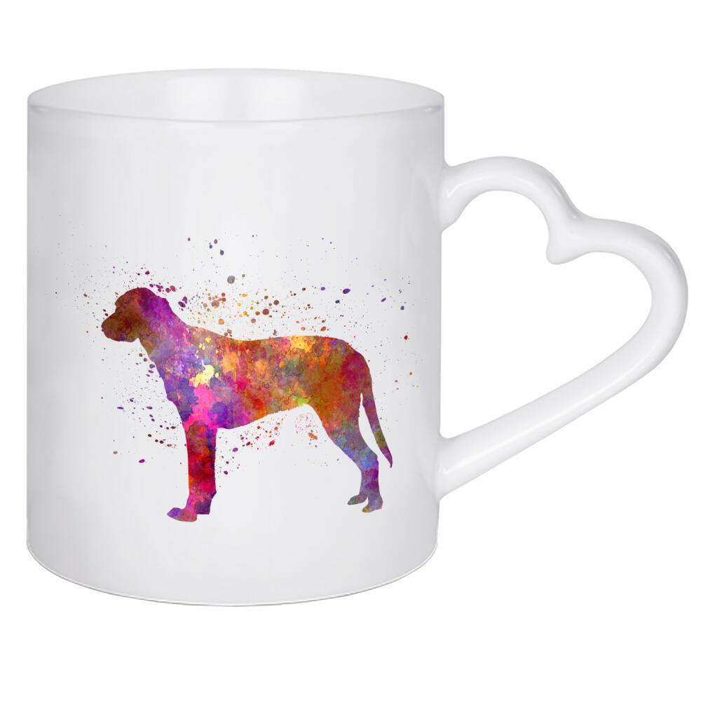 Herztasse "Finnish Hound in watercolor" artboxONE - Tiere,Abstrakt