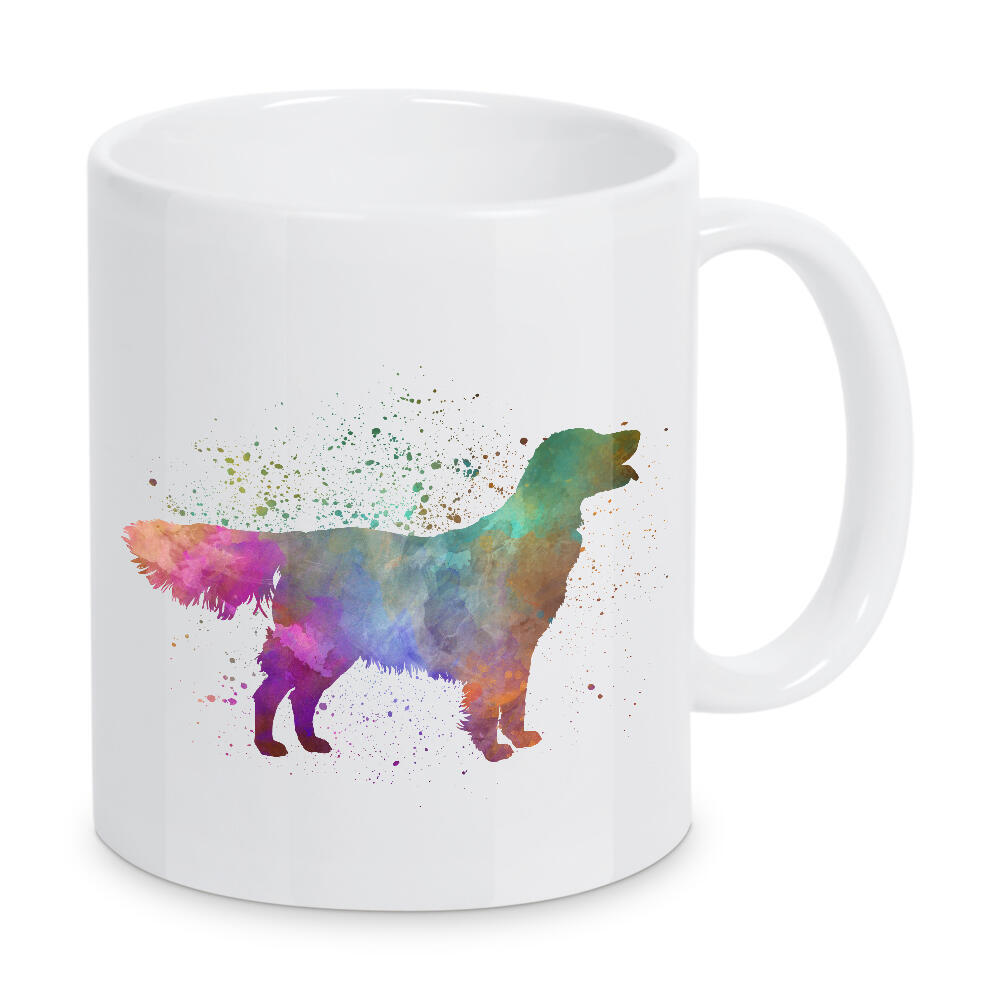 Tasse "Flat Coated Retriever watercolor" artboxONE - Tiere,Abstrakt