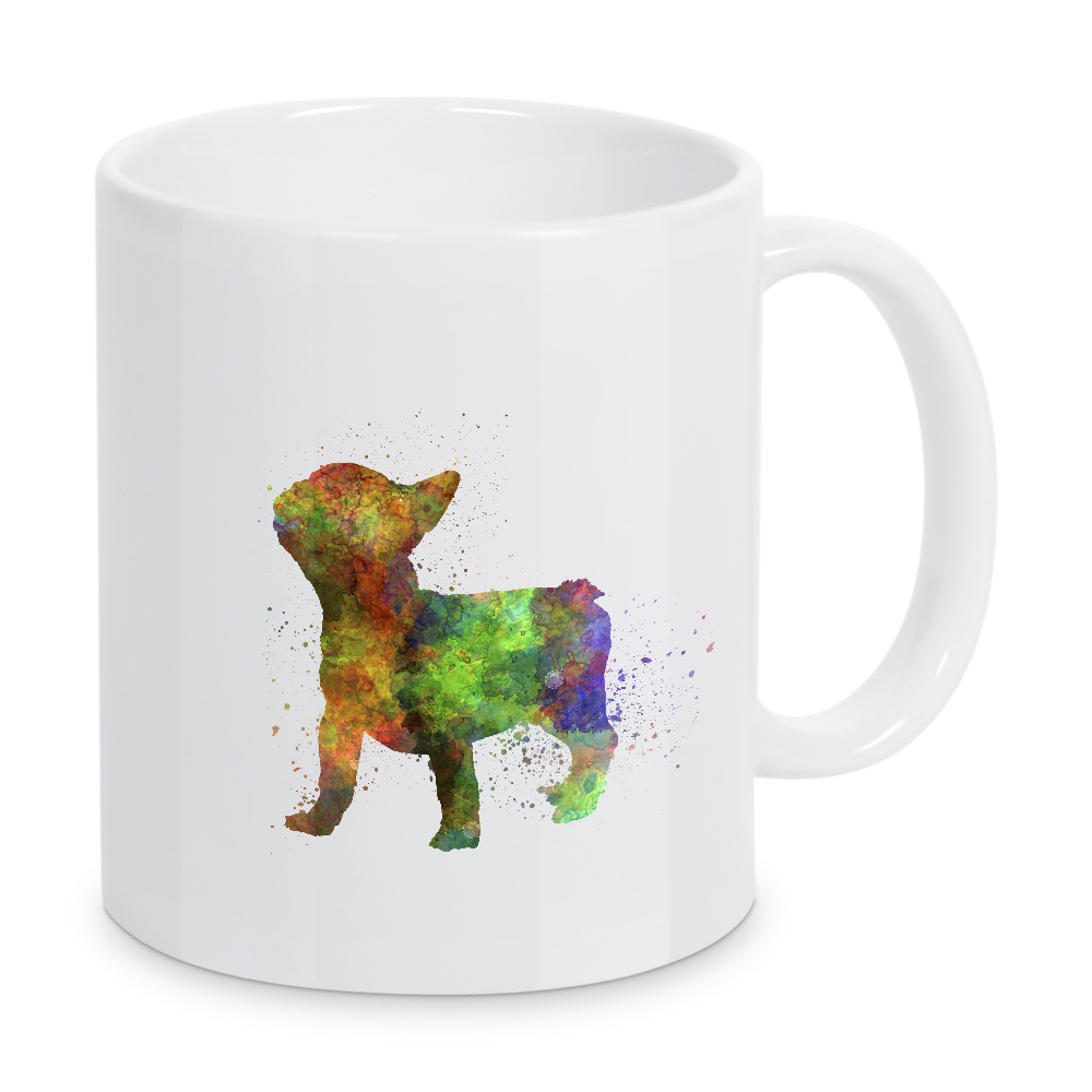 Tasse "French Bulldog in watercolor" artboxONE - Tiere,Abstrakt - Dog,Dogs,Pet,Animal,Mammal,Watercolor,Dog poster,Illustration,Abstract