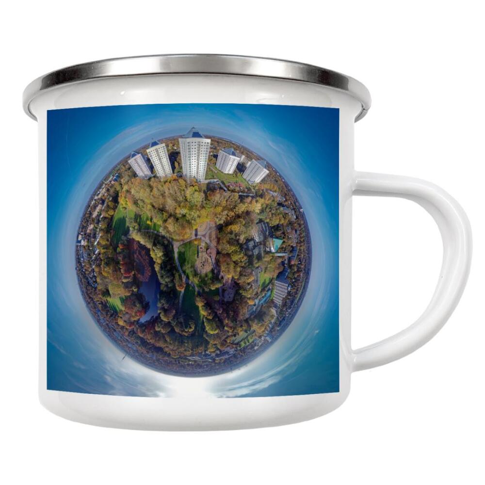Emaille Tasse "Hamburg- Hochhäuser Korachstraße" artboxONE - Städte,Städte / Hamburg,Natur,Reise,Architektur