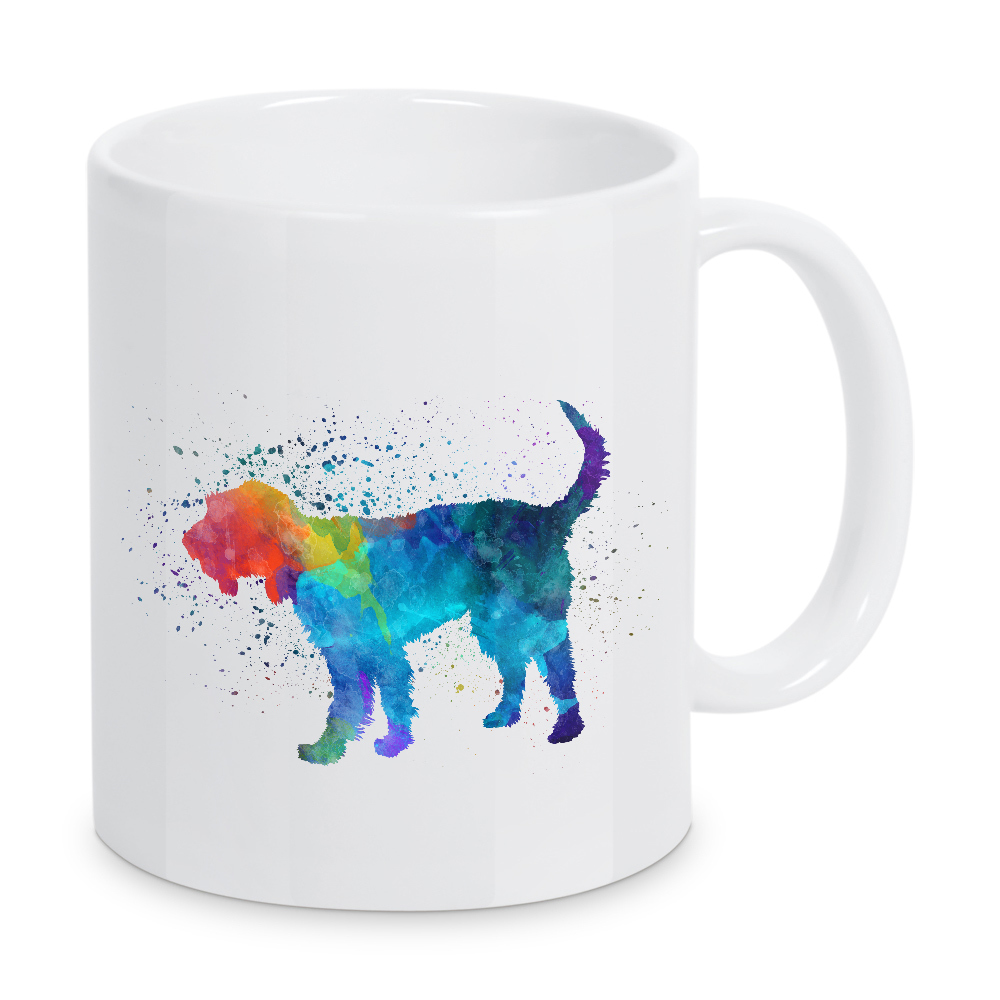 Tasse "Griffon Nivernais in watercolor" artboxONE - Tiere,Abstrakt - Dog,Dogs,Pet,Animal,Mammal,Watercolor,Dog poster,Illustration,Abstract