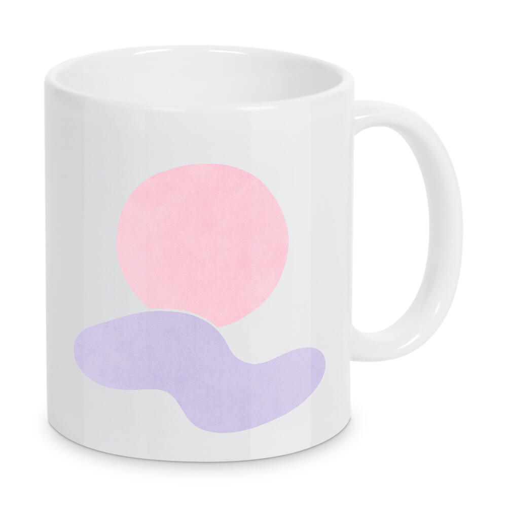Tasse "Simple Sun in the Sky" artboxONE - Natur,Abstrakt - Simple,Minimal,Shape,Sky,Light,Sunset,Dusk,Bunt,Colorful