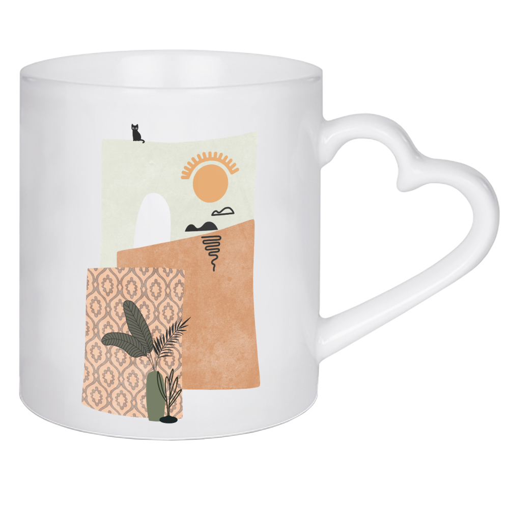 Herztasse "Marokkanische Medina" artboxONE - Natur,Abstrakt,Reise / Afrika