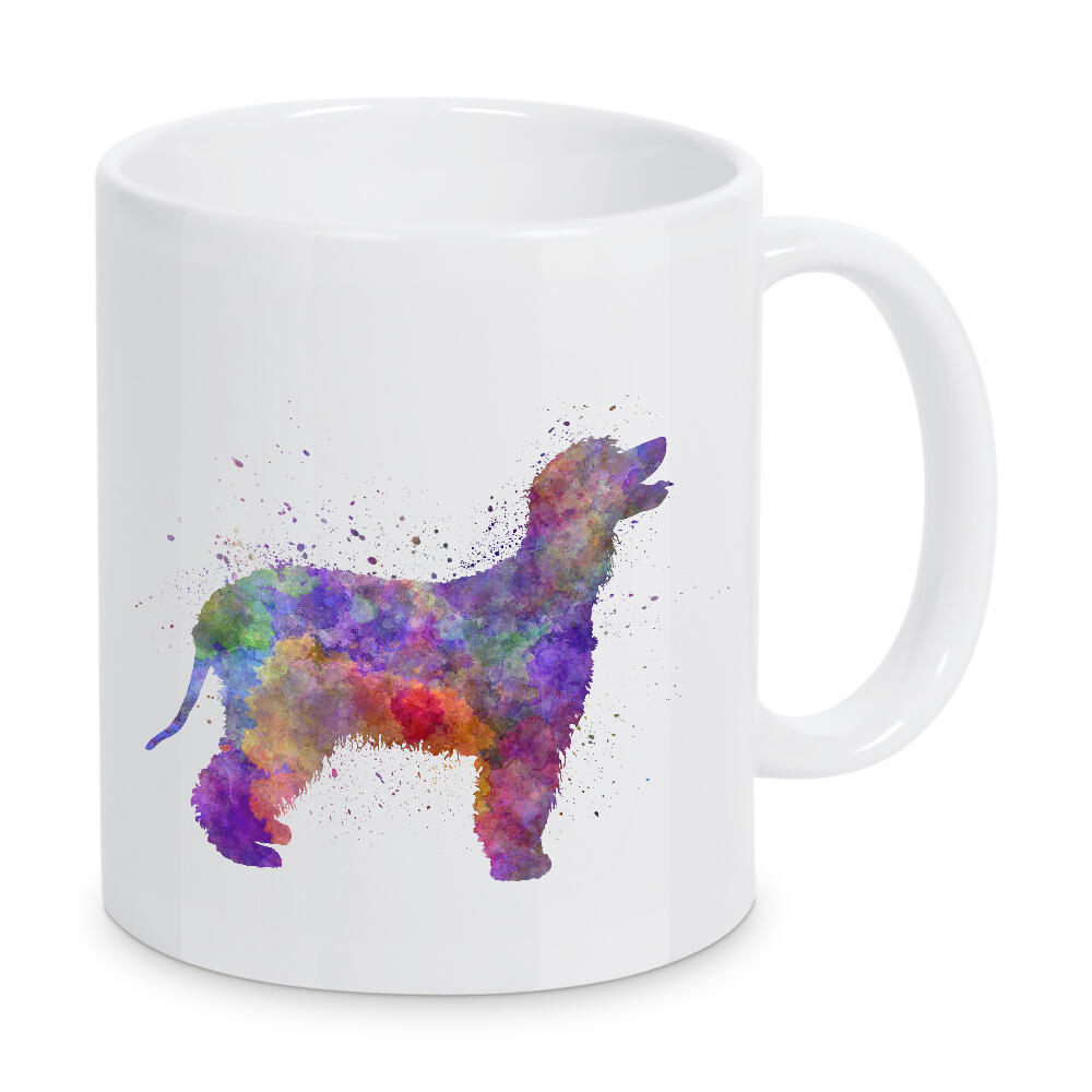 Tasse "Irish Water Spaniel in watercolor" artboxONE - Tiere,Abstrakt - Dog,Dogs,Pet,Animal,Mammal,Watercolor,Dog poster,Illustration,Abstract,Hund