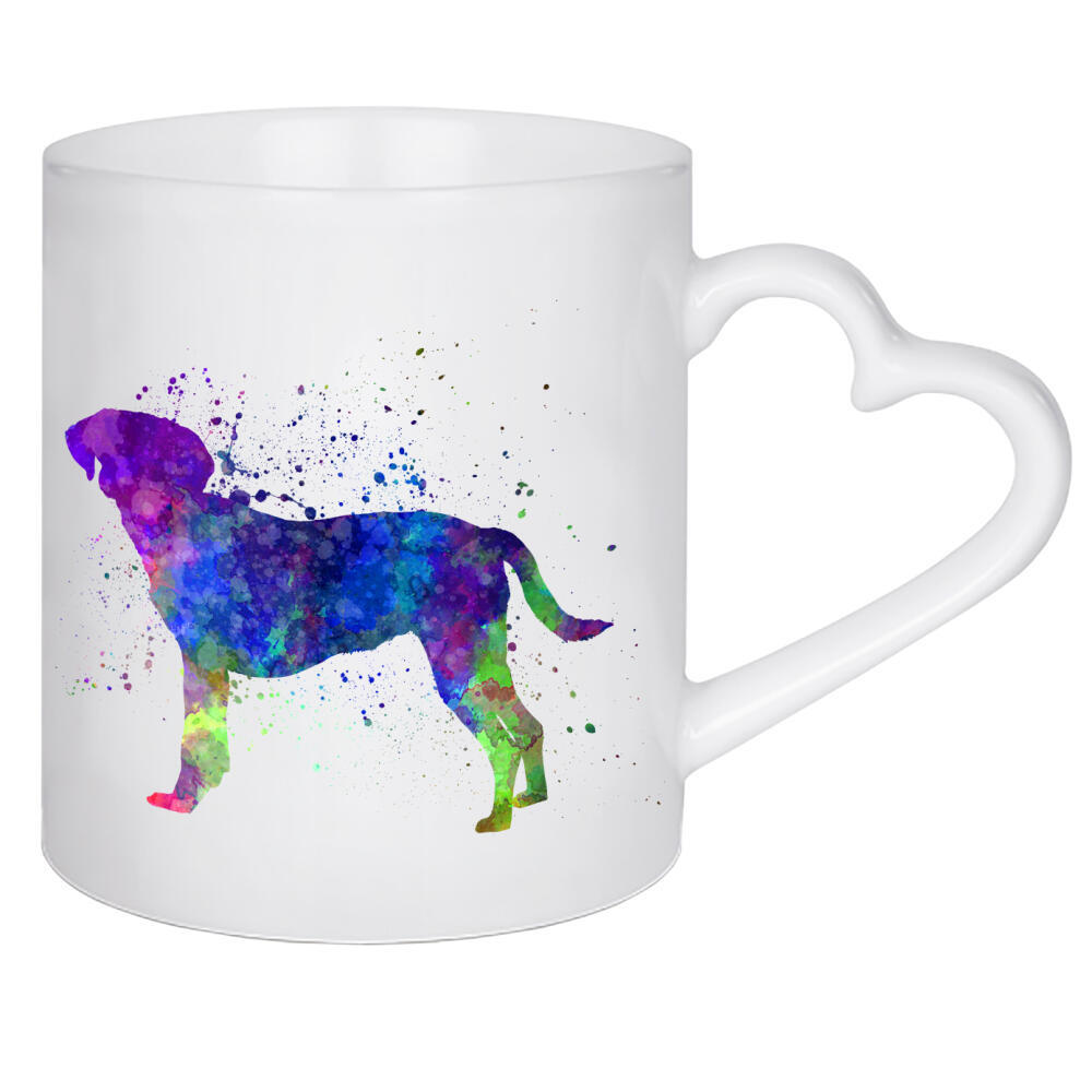 Herztasse "Istrian Scenthound in watercolor" artboxONE - Tiere,Abstrakt - Dog,Dogs,Pet,Animal,Mammal,Watercolor,Dog poster,Illustration,Abstract
