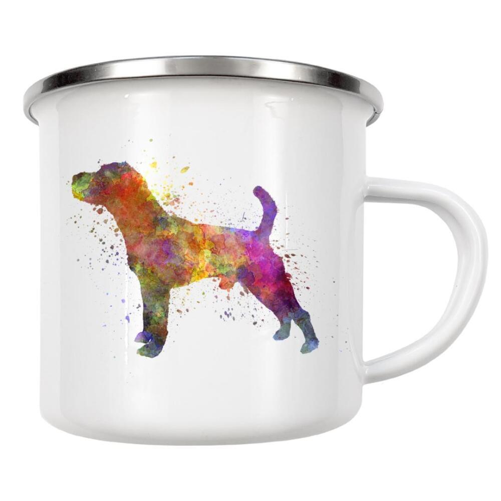 Emaille Tasse "Jack Russell Terrier dog" artboxONE - Tiere,Abstrakt