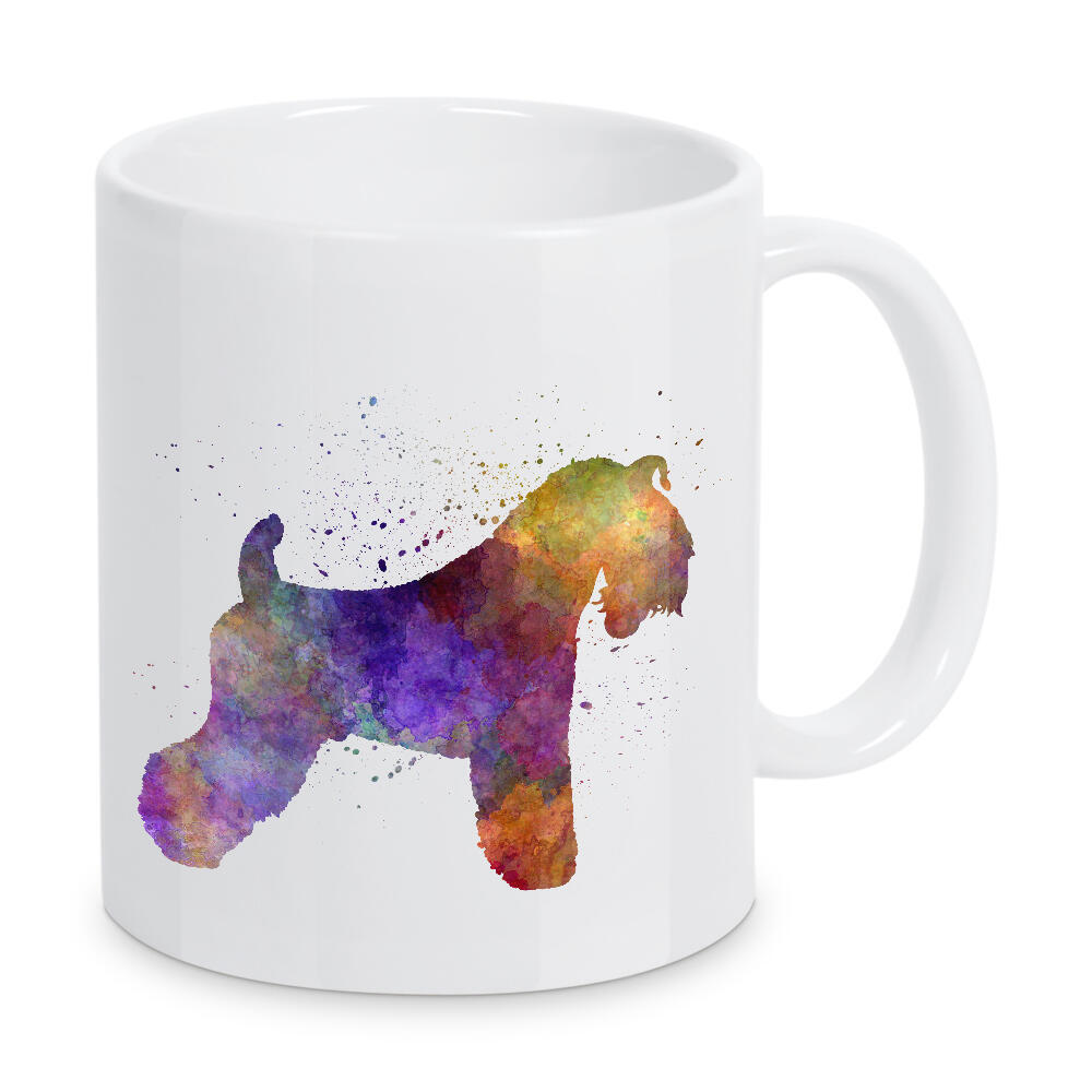 Tasse "Kerry Blue Terrier in watercolor" artboxONE - Tiere,Abstrakt - Dog,Dogs,Pet,Animal,Mammal,Watercolor,Dog poster,Illustration,Abstract