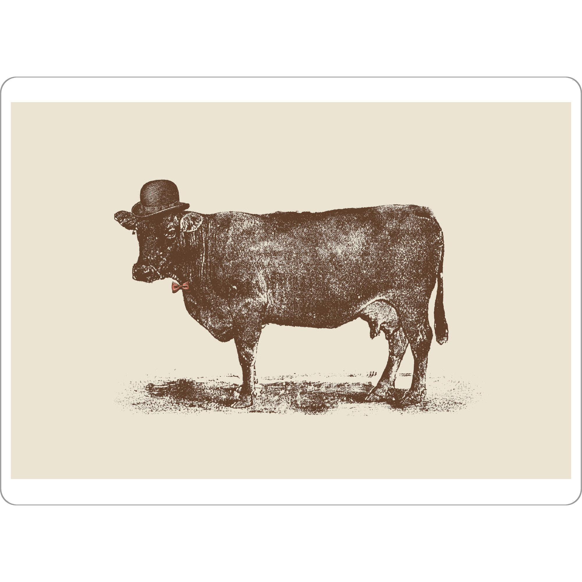 Tischset "Cow Cow Nut I" artboxONE - Tiere - Kuh,Flieger,Hut,Kühe - Bild kuh