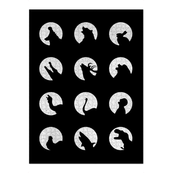 Puzzle Ravensburger "Wolfs Night Off" artboxONE - Tiere