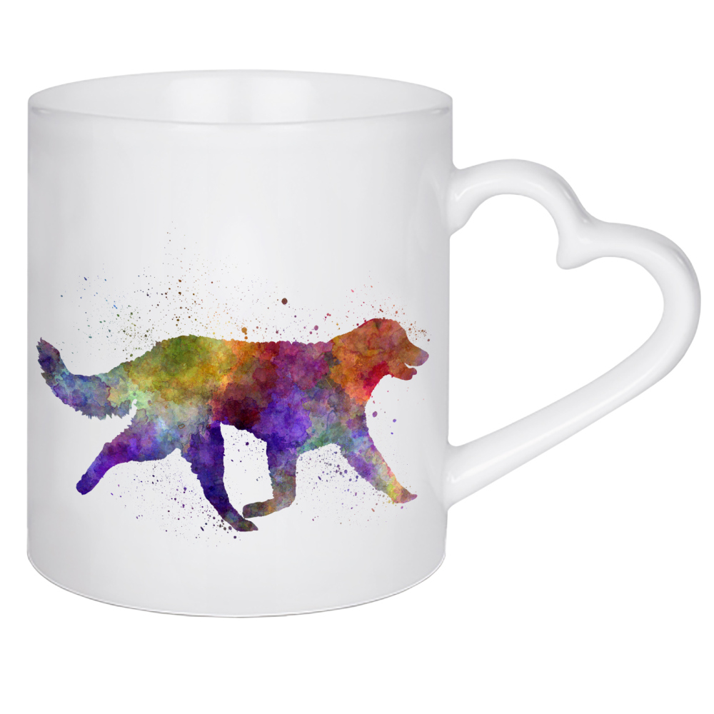 Herztasse "Kuvasz in watercolor" artboxONE - Tiere,Abstrakt - Dog,Dogs,Pet,Animal,Mammal,Watercolor,Dog poster,Illustration,Abstract