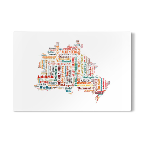 Galerie-Print "Berlin Map Black" 30x20 cm artboxONE
